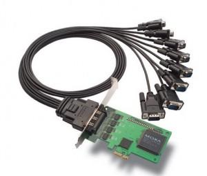 Switch Moxa CP-168EL-A w/o Cable, 8 port PCIe Board, w/o Cable, RS-232, Low Profile, CP-168EL-A w/o Cable