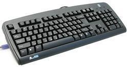 Tastatura Slim A4Tech A-Shape, 108 but, taste ergonomice, conectare: PS/2, caractere ro, KBS-720 PS (Black)
