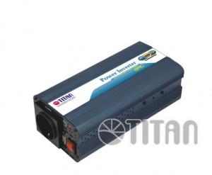 Car Inverter TITAN 00W-DC 12V/24V autoswitch, Schuko and 1 USB Port, HW-300V6