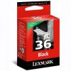 Lexmark ink 36 black return program print cartridge -