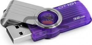 Memory Stick Kingston, USB Flash 32GB DT101G2, purple, USB32GBKDT101G2