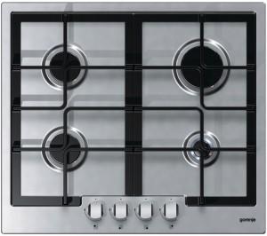 Plita incorporabila Gorenje, 4 arzatoare de gaz, inox, gratare fonta, G 6N40AX