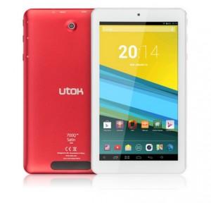 Tableta Utok 700Q Satin, 7 inch, 16GB, Android 4.2, Red, UTK_TABL_011