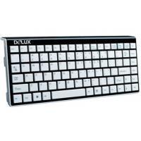 Tastatura Delux DLK-K1100 Slim, USB, Alb/Negru