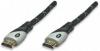 Cablu Manhattan HDMI Male to Male, Shielded, Black-Gray, 1.8 m, 385152