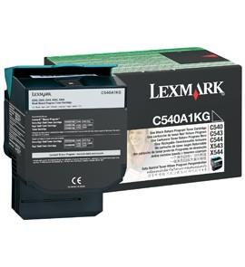 Lexmark toner pentru C540, C543, C544, X543, X544 Black High Yield Return Program To, 0C540H1KG