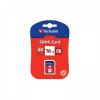 SECURE DIGITAL CARD 16GB CL 4, READ 4MB, WRITE 4MB, VERBATIM - VB44020