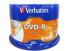 DVD-R Verbatim 43533/43649 16X 4.7GB INKJET 50/cake, QDIJ-RVB16X50