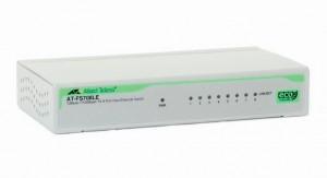 Switch Allied Telesis, 8 port, Fast Ethernet, Unmanaged, Auto MDI/MDI-X, Non-blocking, wall-mount brackets, AT-FS708LE-50