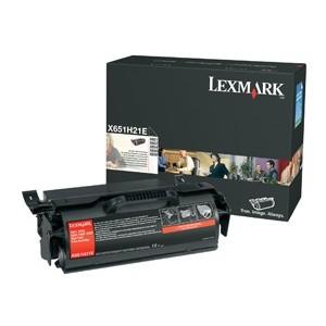 Lexmark toner x651h21e negru