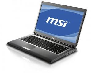 Notebook MSI CX720-013XEU cu procesor Intel Core i3 350M 2.26GHz, 2*2GB DDR3, 500GB (5400), Nvidia G310M 1GDDR3, Negru