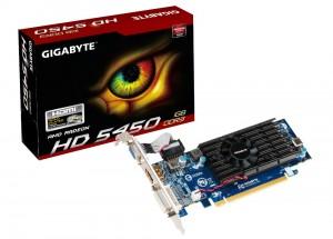 Placa video Gygabite GV-R545D3-1GI VGA R545D3-1GI PCIE 2.1 1GB GDDR Radeon HD 5450 64BIT LOW PROFILE HDMI DVI-I D-S, V_R545D3-1GI