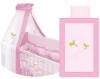 Set lenjerie pat, Bertoni, Lily, 60/120, 7 piese, cu broderie Dragonfly Pink, 2005075 0023