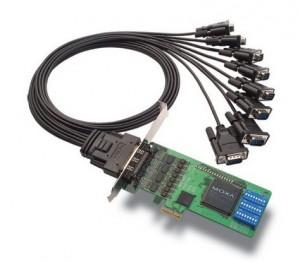 Switch Moxa CP-118EL-A w/o Cable, 8 Port PCIe Board, w/o Cable,RS-232/422/485, CP-118EL-A w/o Cable