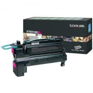 Toner Lexmark X792 Magenta Extra High Yield Return Programme Print Cartridge (20K), 0X792X1MG