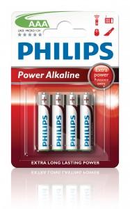 Baterii alcaline Philips Powerlife 4 Buc-Blister LR03 (AAA), LR03P4B/10
