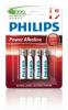 Baterii alcaline philips powerlife 4 buc-blister lr03