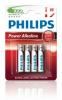 Baterii alcaline Philips Powerlife 4 Buc-Blister LR03 (AAA), LR03P4B/10