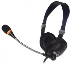 Casti CANYON CNR-HS01N (20Hz-20kHz, Ext. Microphone, Cable, 2.5m) Black/Silver