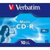 CD-R Verbatim 43365 Music 80min, QCDR80VBMCDJC