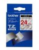 Etichete Brother TZ152, 24mm RED  ON CLEAR, BRACC-TZ152