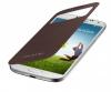Husa Telefon Samsung Galaxy S4 I9500 S-View, Brown, Ef-Ci950Baegww