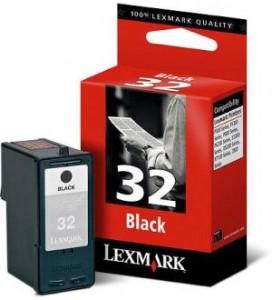 Lexmark ink 32 Black Print Cartridge - 018CX032E, 018CX032E