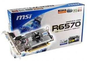 Placa video MSI ATI Radeon HD, PCI Express x16 2.1, R6570-MD1GD3-V2