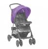 Carucior pentru copii Bertoni Sport Fiesta, Grey & Violet Dandelion cu acoperitoare picioare, 1002073 1346