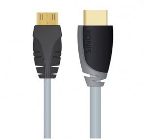 CABLU DATE Sinox, HDMI Plus Mini (T) la HDMI (T), 1.0m, Black, SXV1501