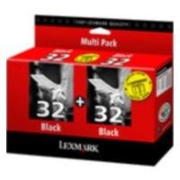 Lexmark ink Twin-Pack No. 32 Black Print Cartridges - 0080D2956, 0080D2956