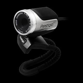 Web Camera PRESTIGIO PWC2 (2Mpixel, 1.3 CMOS, USB 2.0), Black/Silver, PWC2