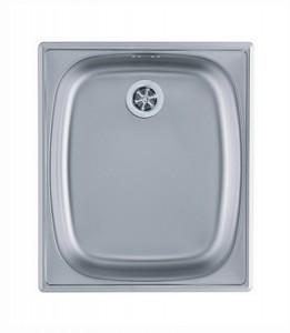 Chiuveta Alveus BASIC 10, Inox Satin, 1 cuva, scurgere de 90, 1082195