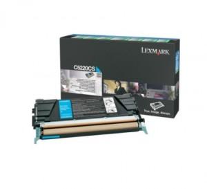 Lexmark C522, C524, C53x Cyan Return Programme Toner Cartridge 3000 pagini, 00C5220CS