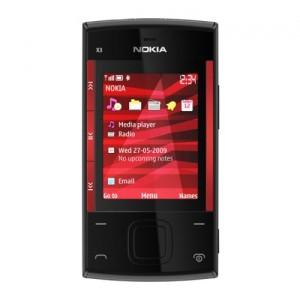 Telefon mobil Nokia X3 Black-Red, MOS