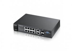 Switch 10 Port-uri 10/100/1000 Gigabit Zyxel, Managed Layer2, 8x10/, ES3500-8PD-EU0101F