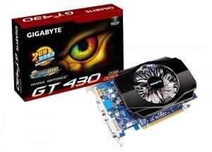 Placa video Gigabyte NVIDIA GeForce GT 430 GPU ,2GB DDR3,128-bit ,Dual link DVI-I/ D-SUB/HDMI with HDCP protection GV-N430-2GI