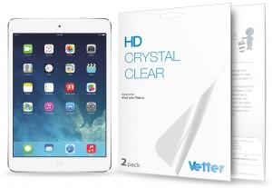 Screen Protector Vetter HD Crystal Clear for iPad Mini Retina, SPVTAPIPADM2PK2