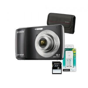 Aparat foto digital Sony Cyber-shot DSC-S3000, negru + Husa + Incarcator + Card 2GB