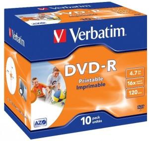 DVD-R Verbatim 43523/43729 16X PACK 10, QDVD-RVB16X10