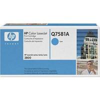 Toner HP Color Laserjet 3800 Cyan  6000 Pag Q7581A