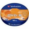 DVD-R VERBATIM 4.7GB 16X 10BUC/SHRINK MATT SILVER WRAP, VB-43729