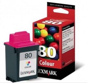 Lexmark ink 80 / 12A1980E Color Print Cartridge - 012A1980E, 012A1980E