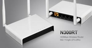 Totolink IP Router  Switch 1port Wan + 4 port Lan 10/100 Wireless N 300Mbps, 2 antene detasabile 2dbm N300RT