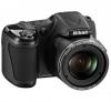 Aparat foto digital Nikon L820B 8GB/Acu/Hus, Super-Zoom, 16 Megapixeli, 30x, 4x