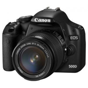Aparat foto DSLR Canon EOS 500D + obiectiv 18-55mm + obiectiv 75-300mm AC3820B165AA