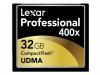 Card memorie Lexar Compact Flash 32GB 400X, LCF32GCRBEU400