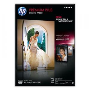 HP Premium Plus Glossy Photo Paper A4, 20 sht 210 x 297 mm, CR672A