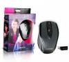 Mouse CANYON CNR-MSOPTW7 (Wireless 2.4GHz, Optical 800/1600dpi, 3btn, USB, Black/Silver, Scrolling Wheel)