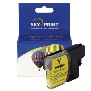 Rezerva inkjet SkyPrint pentru BROTHER LC1100, LC980, SKY-LC1100 Y